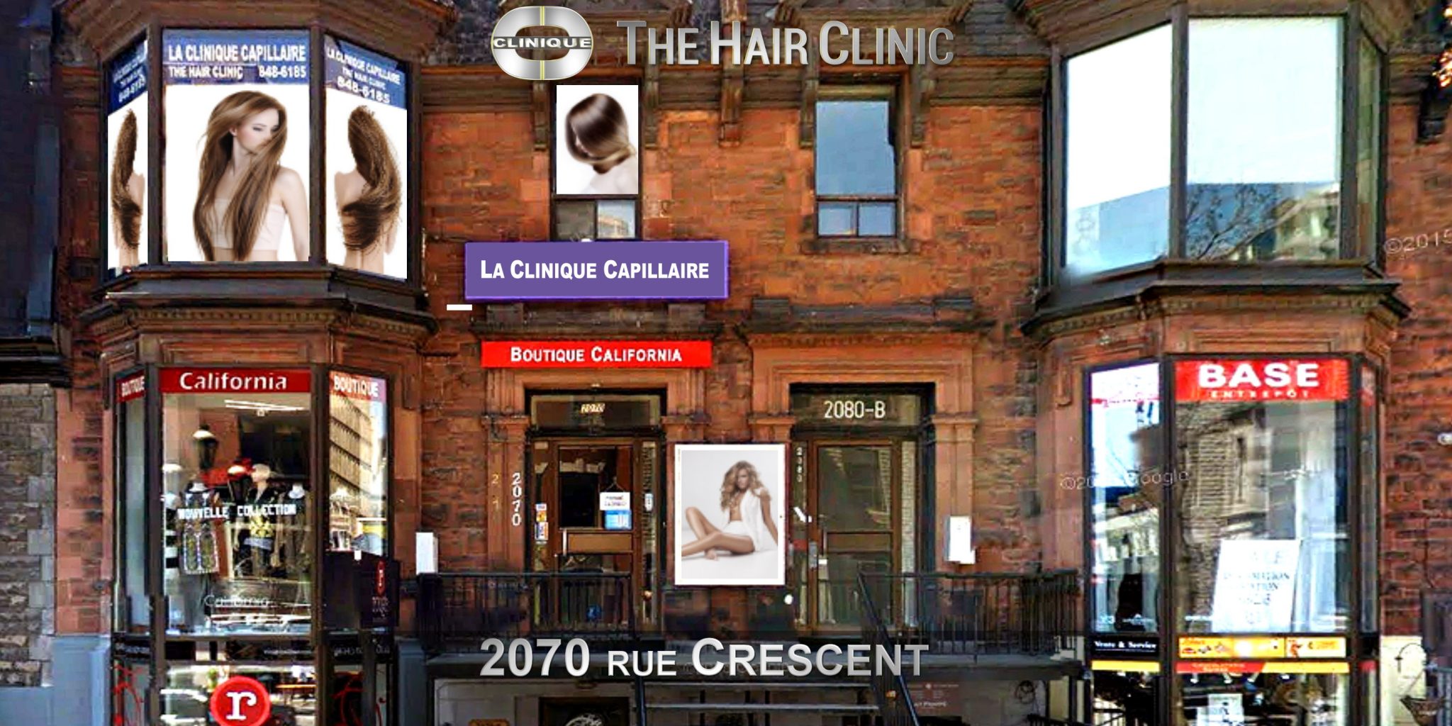 Contact The Hair Clinic Montreal 2070 Crescent at 514-848-6185
